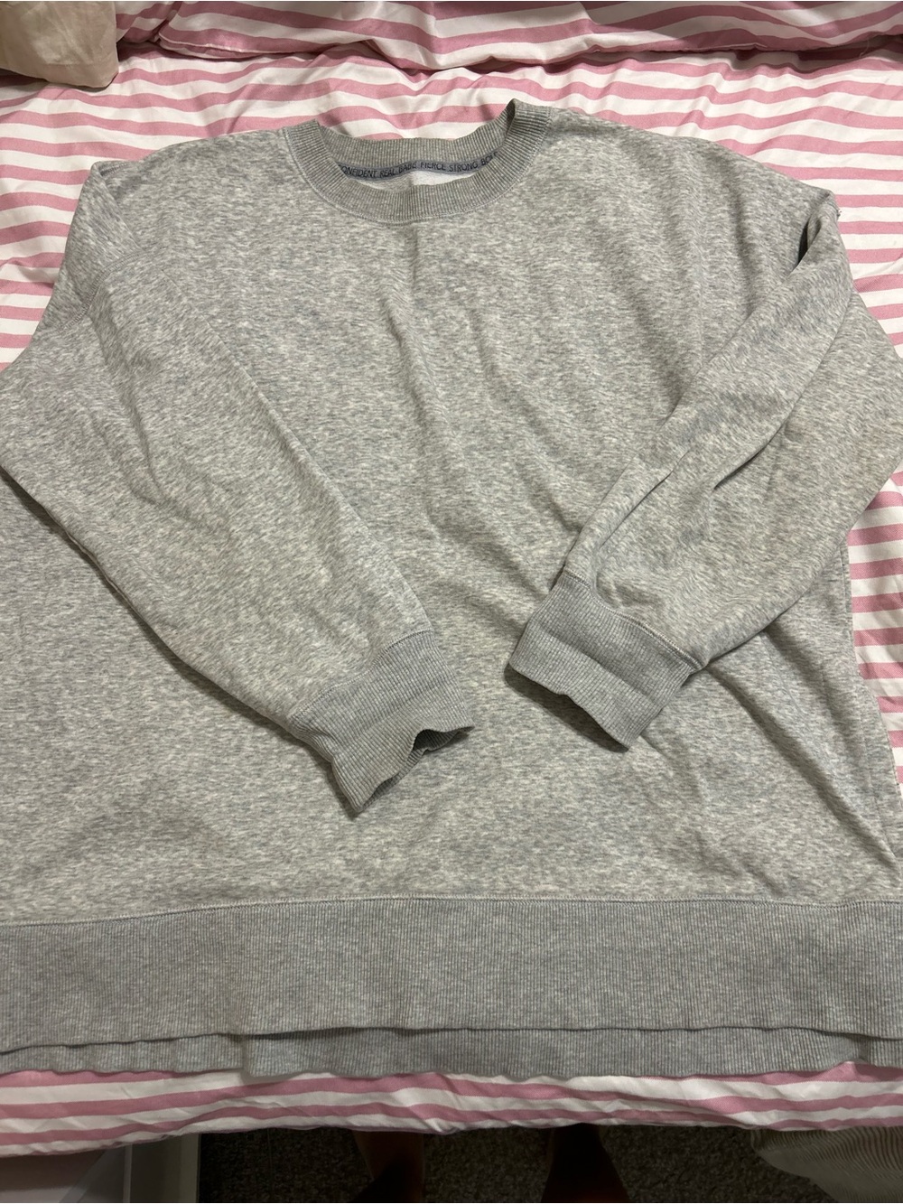 aerie Light Gray Crewneck Sweatshirt